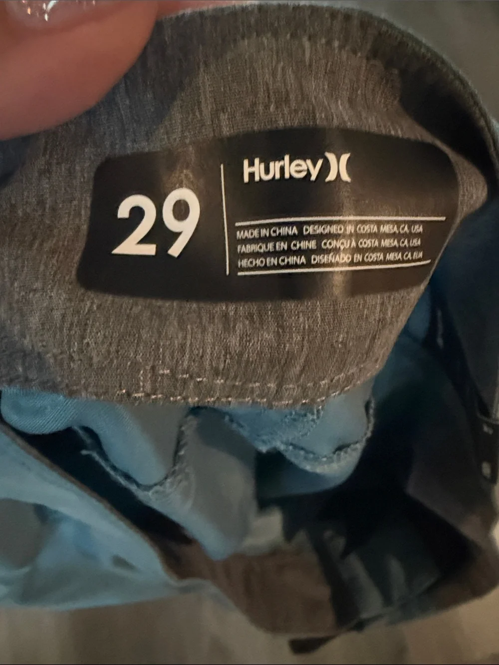 Hurley Men's Teal Lace-Up Boardshorts